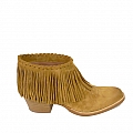 RACHELLE CASHMERE SUEDE FRINGE BOOTIE