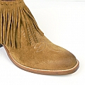 RACHELLE CASHMERE SUEDE FRINGE BOOTIE