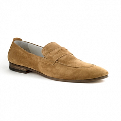 FAUSTO MODERN LOAFER IN KID SUEDE