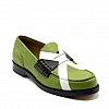 ROYAL GREEN WHITE X LOAFERS