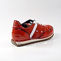 WOMEN’S RUBBER AND SUEDE SNEAKERS IN RED