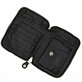 TOSCA DECORATED ZIP AROUND WALLET IN BLACK